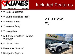 2019 BMW X5 xDrive40i 5UXCR6C56KLK88748 in Sycamore, IL 2
