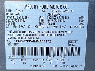 2021 Ford Explorer Limited Edition 1FM5K7FW4MNA11172 in Buellton, CA 57