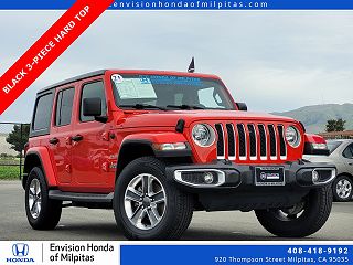 2021 Jeep Wrangler Sahara 1C4HJXEN1MW592332 in Milpitas, CA