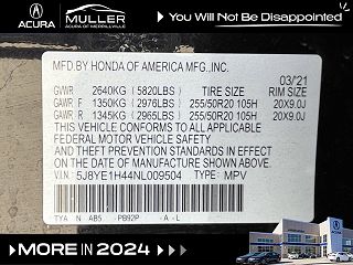 2022 Acura MDX Base 5J8YE1H44NL009504 in Merrillville, IN 19