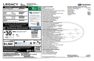 2023 Subaru Legacy Limited 4S3BWAM61P3013506 in Fairfield, CA 3